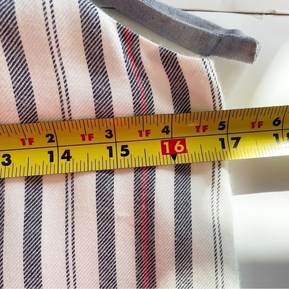 Doe & Rae Blue Gray Beachy Stripe Sleeveless Maxi Dress Size Medium - Picture 9 of 9